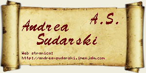 Andrea Sudarski vizit kartica